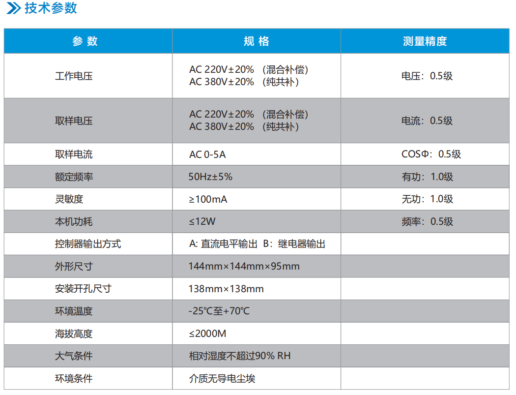 WE-JKW系列功率因數(shù)控制器(圖4)